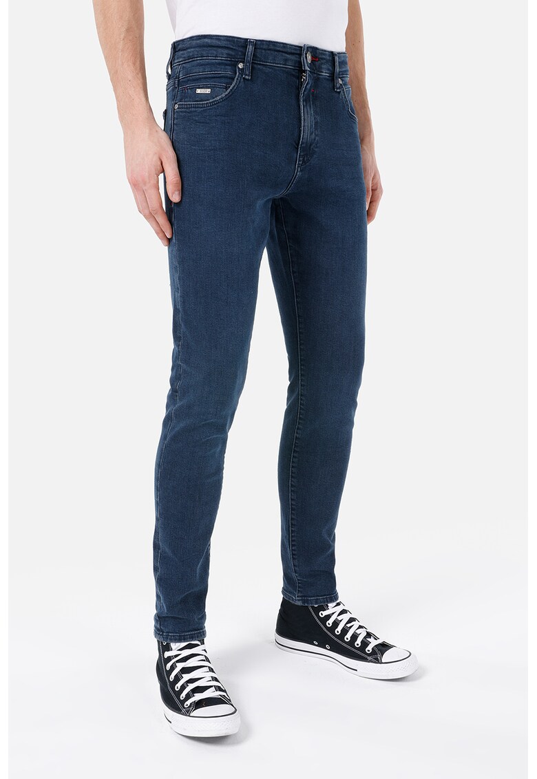 Blugi slim fit 041 Danny - Albastru inchis
