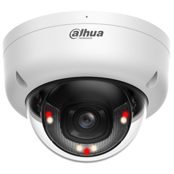 Camera IP Dome Dahua IPC-HDBW1639E1-A-IL-0280B-S6, 6MP, 2.8mm, Smart dual light 30m, Microfon, PoE, SMD, IP67