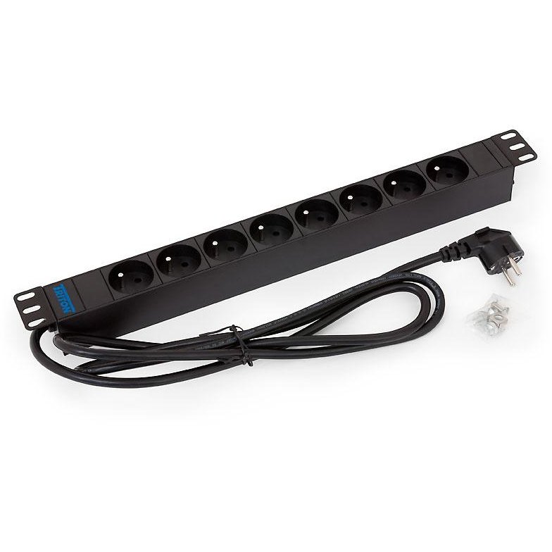 PDU Triton RAB-PD-X01-A1, 8x Schuko French, Black
