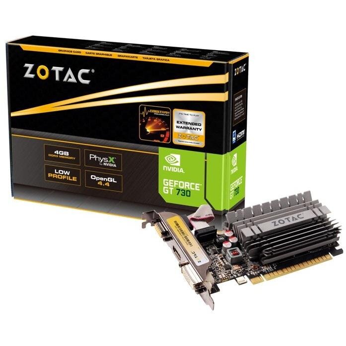 ZOTAC GeForce GT 730 Zone Edition Low Profile, 4GB DDR3 (64 Bit)
