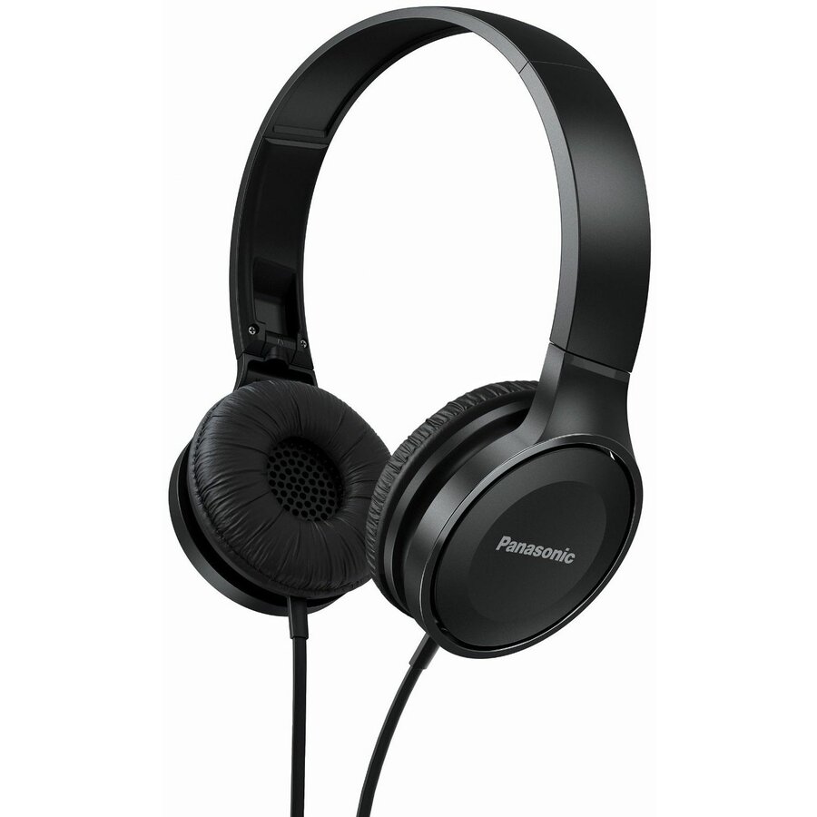 Casti audio cu banda Panasonic RP-HF100ME-K, Microfon, Negru