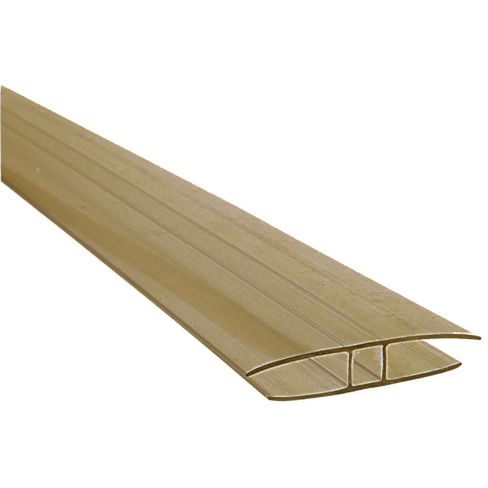Profil H policarbonat bronz, grosime 8 mm, lungime 6 m, SM
