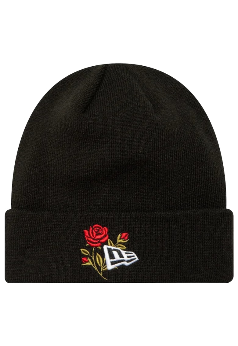 Caciula Unisex -  Rose Icon Cuff Knit Beanie Hat 6058 - Negru