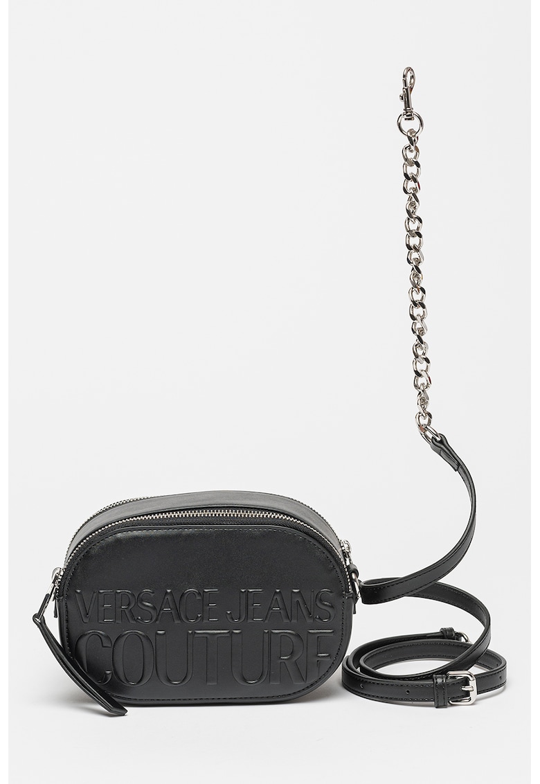 Geanta crossbody rotunjita - Negru