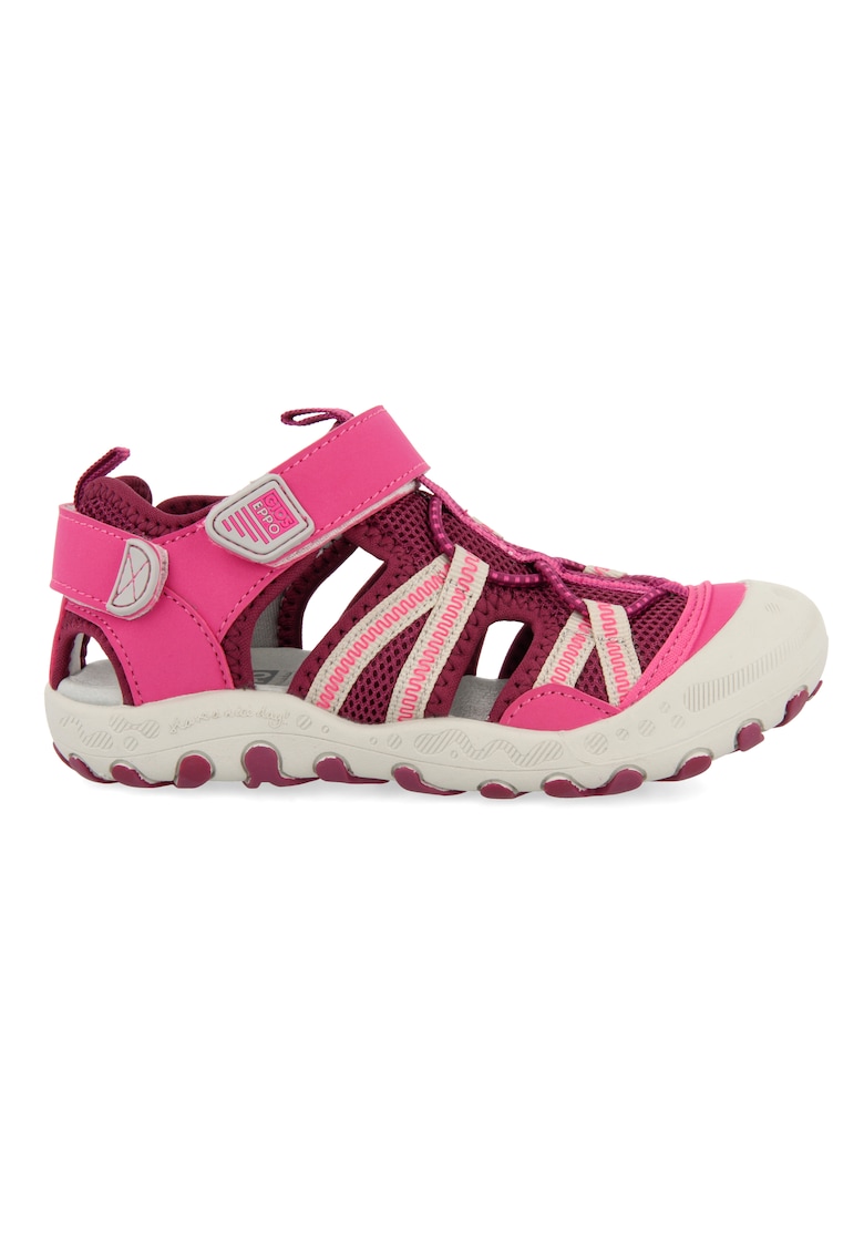 Sandale fisherman cu velcro Deinze - Roz aprins