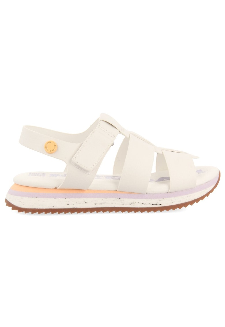 Sandale cu velcro Kiberen - Alb