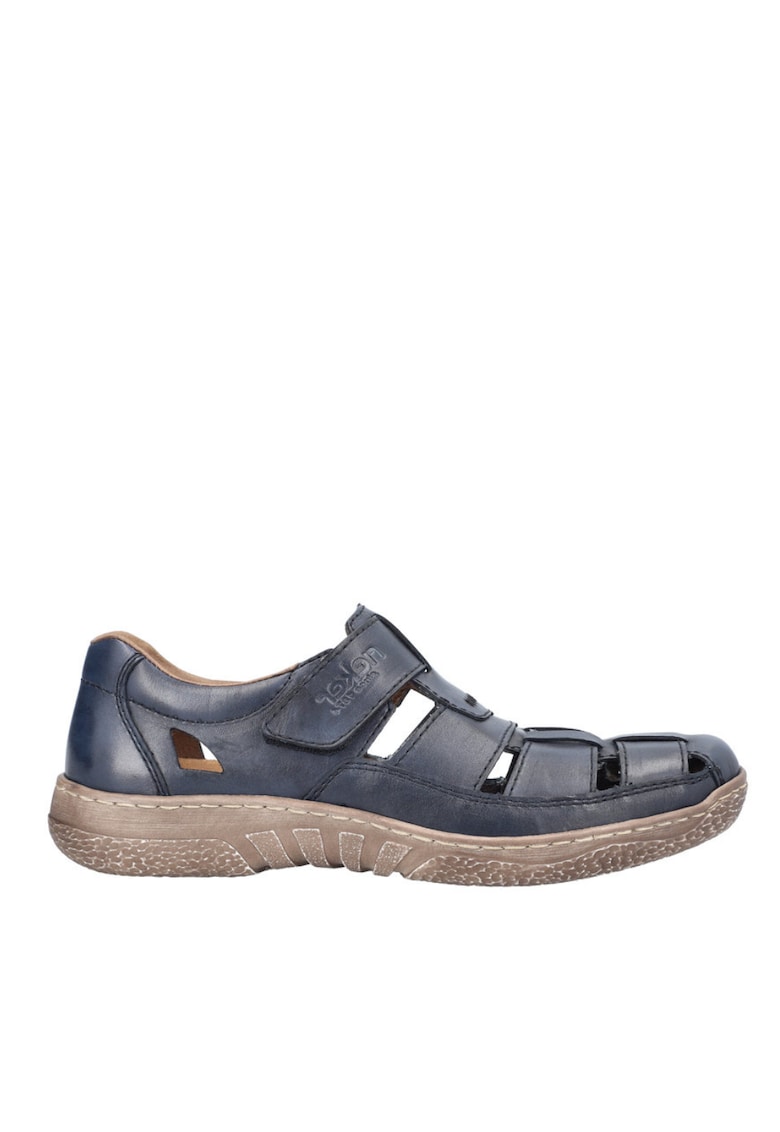 Sandale casual - barbati -  ANTISTRESS - 03578-14 bleumarin - piele naturala - Bleumarin