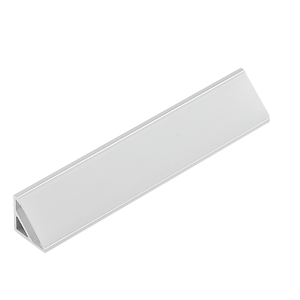 Profil aluminiu LED pentru colt, capac transparent, latime 20 mm, 3 m