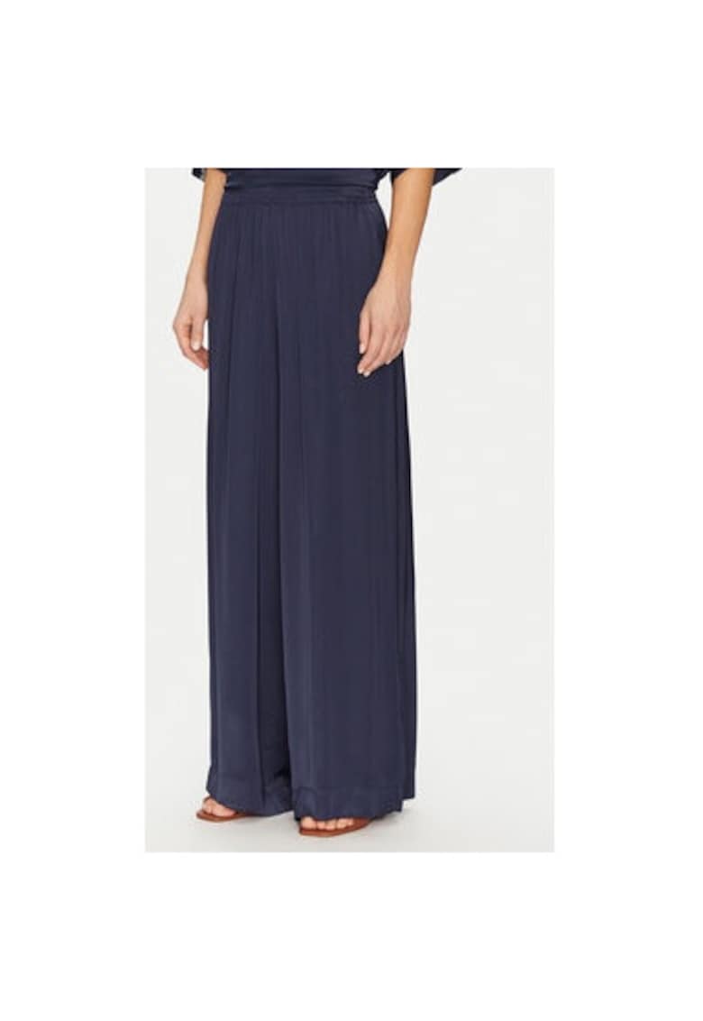 Pantaloni dama -  305389268 - Viscoza - Albastru - Albastru
