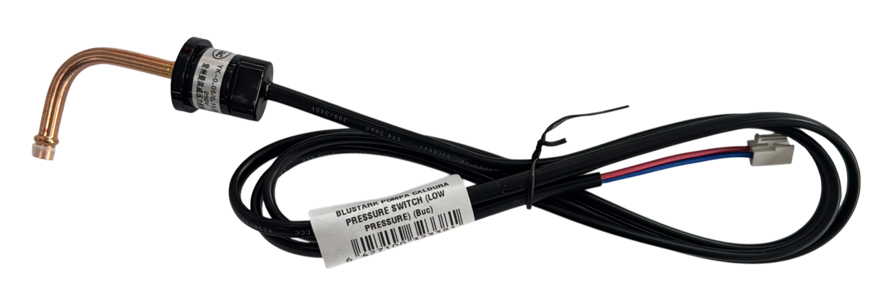 Comutator de presiune joasa (Low Pressure Switch) oprire sub 0.05 MPa / pornire 0.15 MPa pentru pompa de caldura Fornello Blustark Qsense