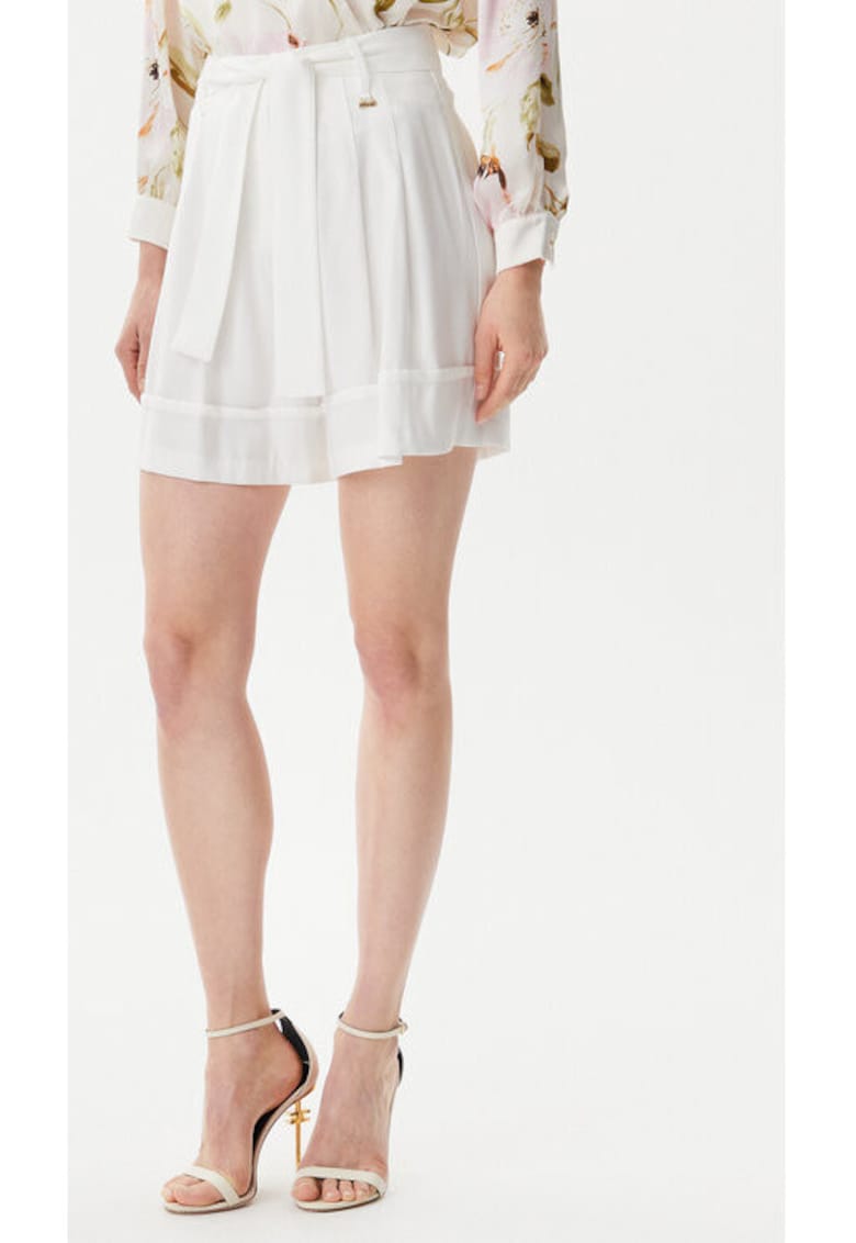 Pantaloni scurti dama -  305291066 - Viscoza - Alb - Alb