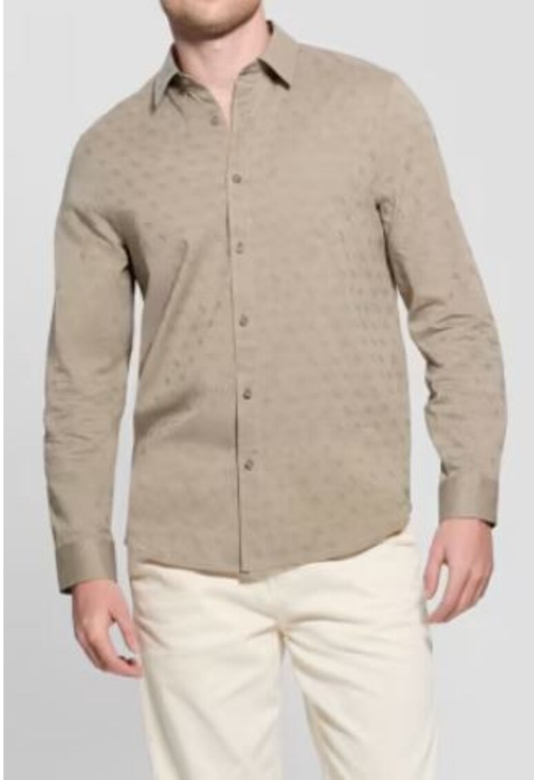 Camasa barbati -  bej - 100% bumbac