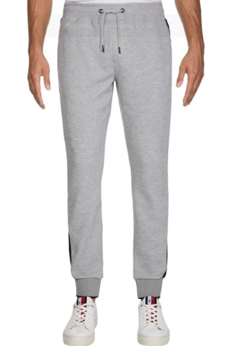 Pantaloni sport conici cu snur de ajustare -
