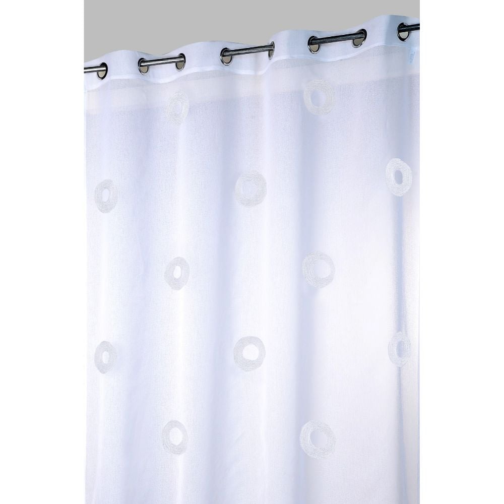 Perdea Cosmos din 100% poliester, alba 011, 140 x 260 cm