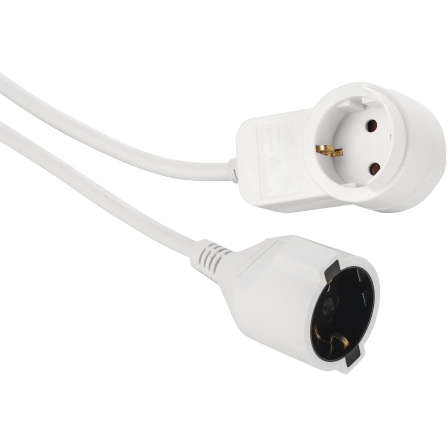 Prelungitor 133801 1 Priza Lungime Cablu 3M Alb