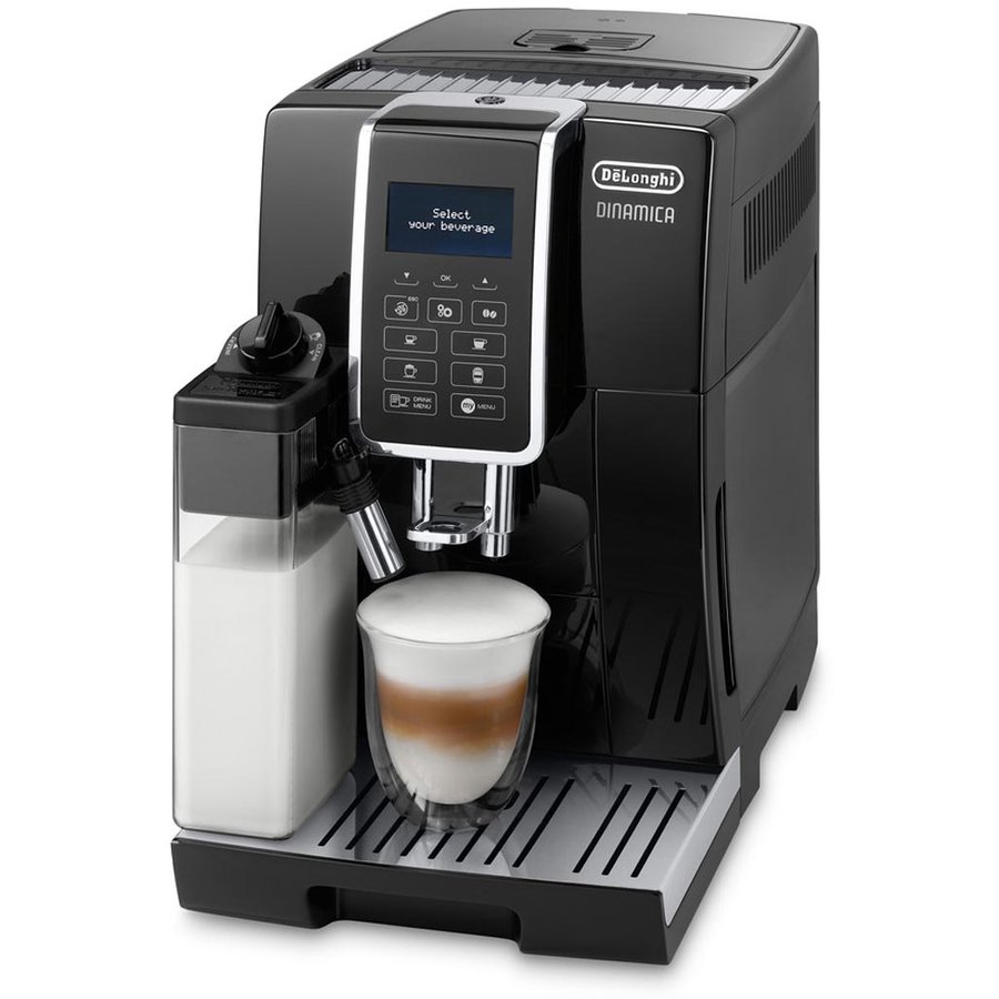 Espressor automat Delonghi ECAM 350.55.B Dinamica, 1450W, 15 bar, Negru
