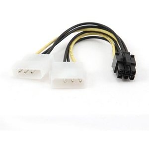 Cablu Alimentare Pt. Vga Card Pci-E, 1*5.25 Molex La 1*5.25 Molex + 1*6pin Pcie, Gembird ''Cc-Psu-6