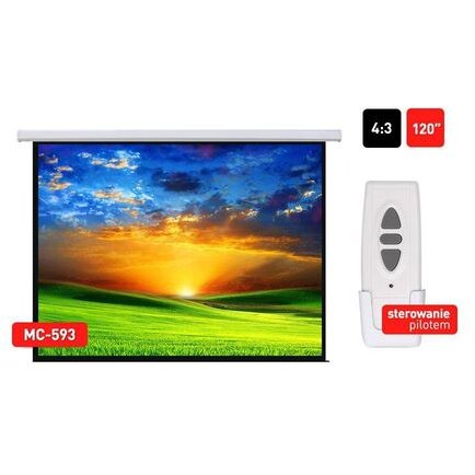 Maclean Mc-593 Economy Budget Electric Projection Screen-120’’ 4:3