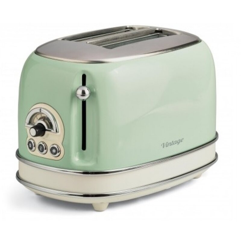 Prajitor paine Ariete 155.GR Vintage 2 felii, verde pastel
