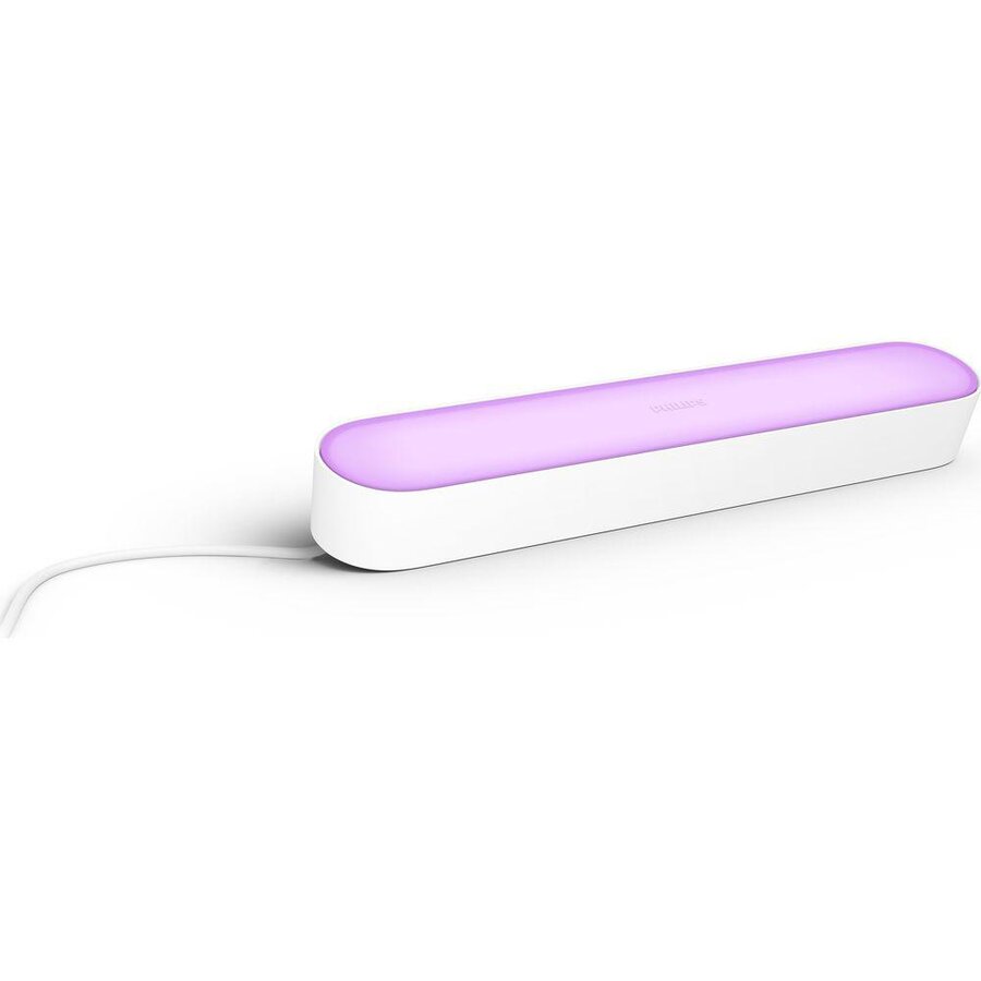 Lampa LED integrat Philips HUE Play, 530 lm, A+, ambianta alba si color, 25.3 cm, Alb