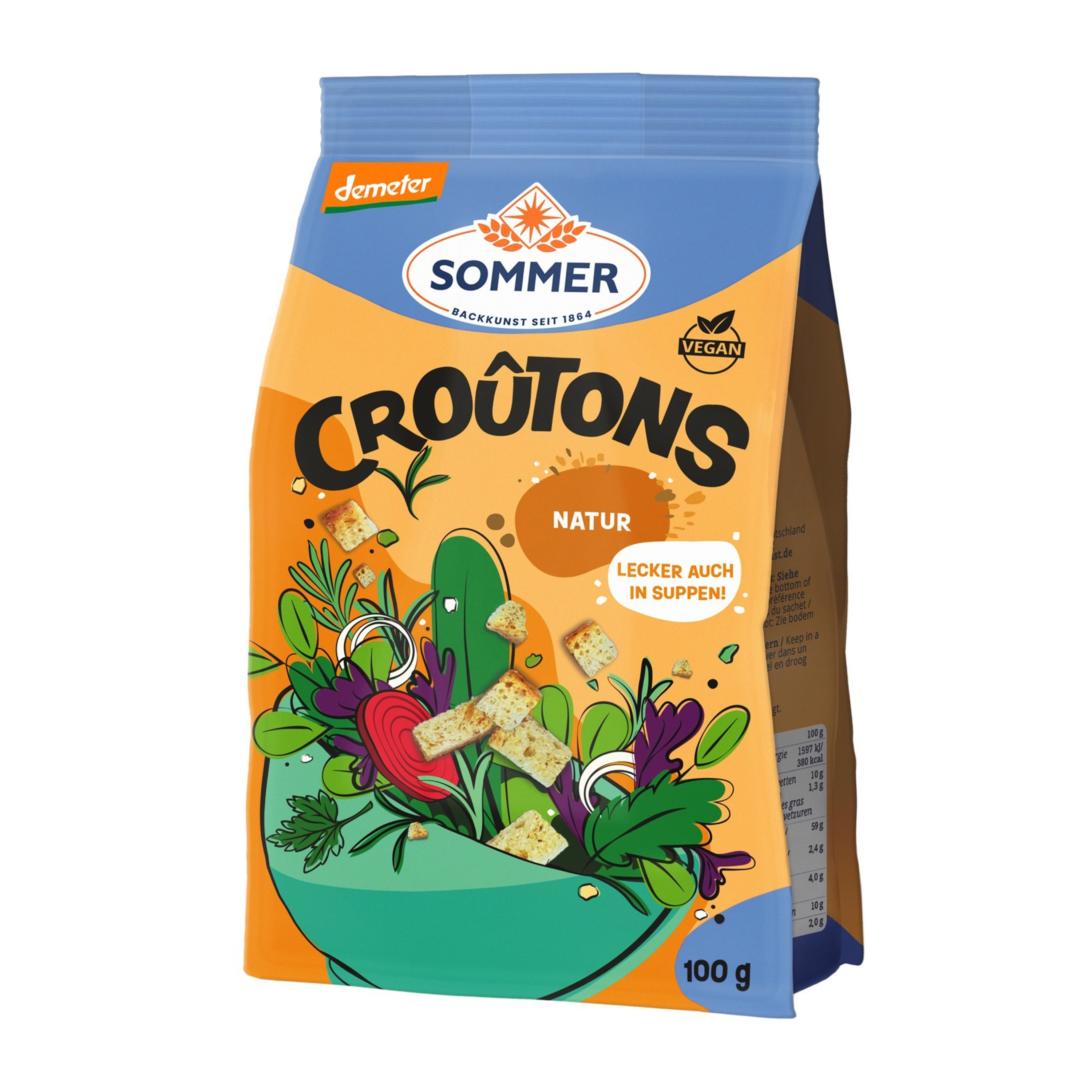 Crutoane bio și demeter natur, 100g Sommer
