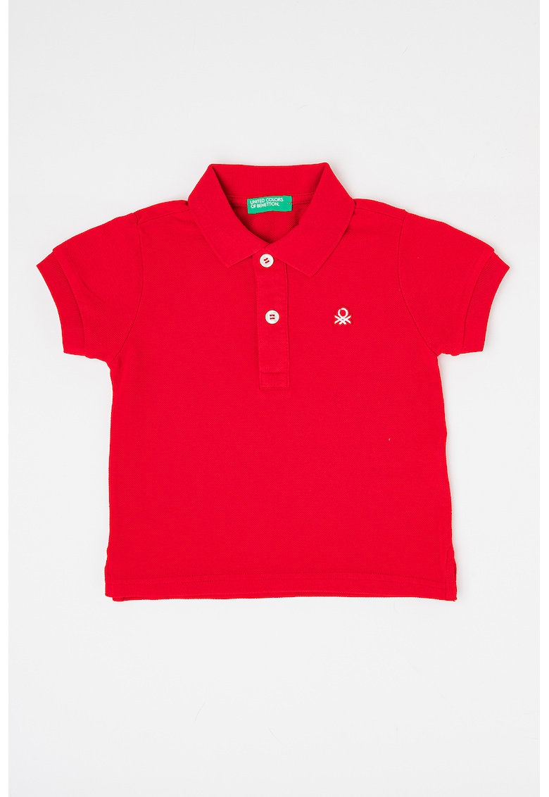 Tricou polo de bumbac pique - Rosu