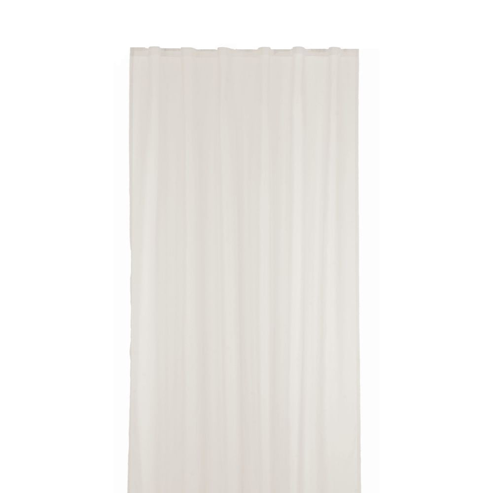 Perdea voal, poliester, alb, 200 x 245 cm