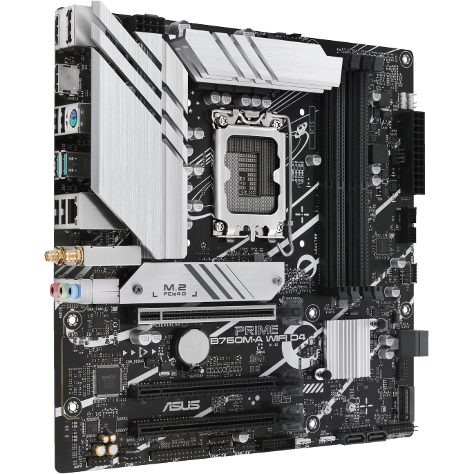 Placa de Baza PRIME B760M-A WIFI D4 LGA1700 PCIe 4.0 M.2 WiFi 6 DDR4 mATX
