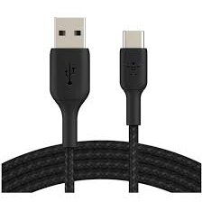 Cablu De Date\Incarcare USB-A to USB-C Braided 3M Negru