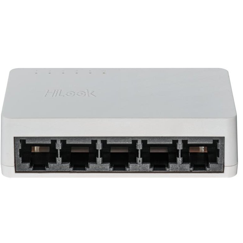 Switch cu 5 porturi HikVision HiLook NS-0505D, 10/100/1000 Mbps, 10 Gbps, 7.4 Mpps, MAC 2K, fara management