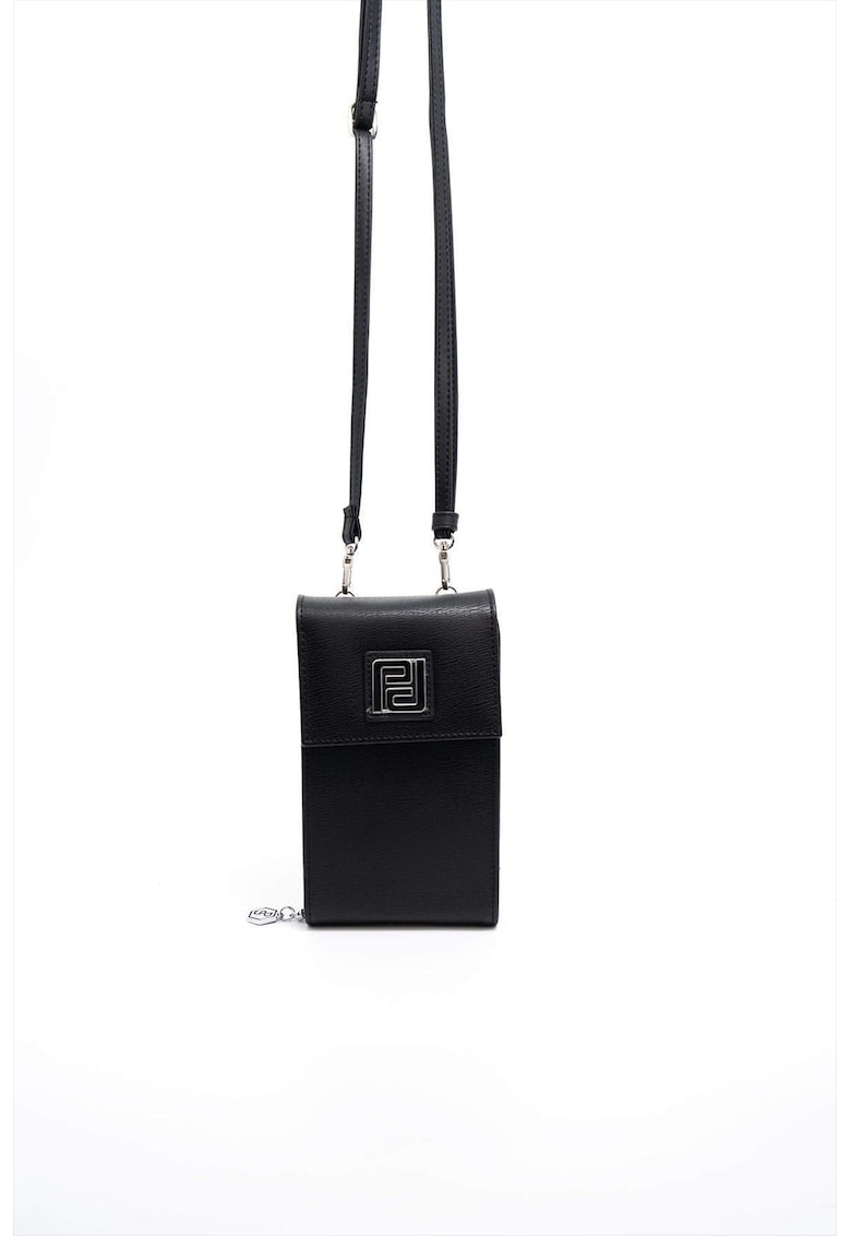 Geanta crossbody din piele ecologica - Negru - 19X11X4