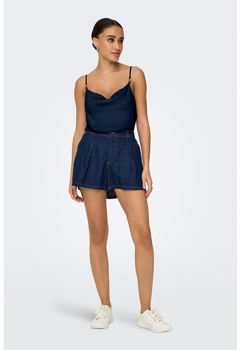 Top cu bretele ajustabile - Bleumarin