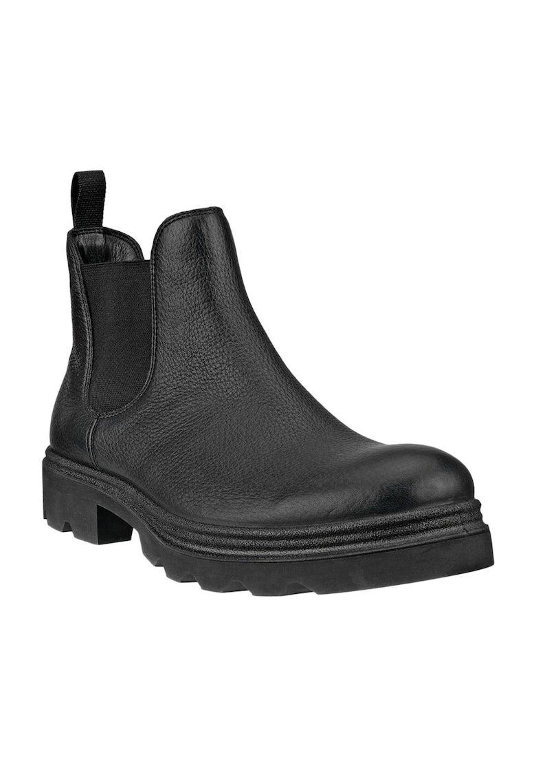 Ghete barbati -  Piele naturala - Negru - Negru