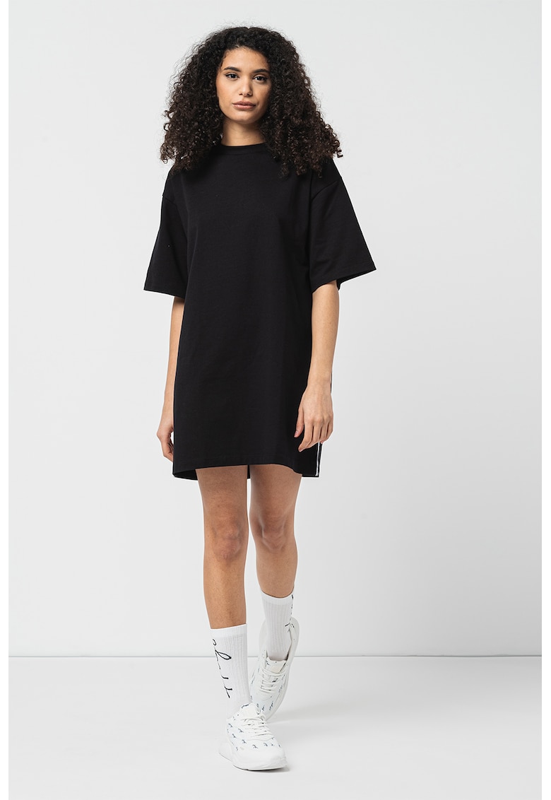 Rochie-tricou supradimensionata Nashonda - Alb/Negru