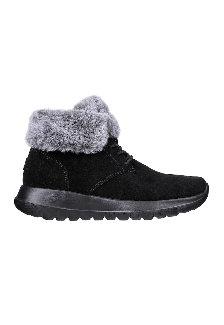 Ghete de piele intoarsa On-The-Go Joy - Negru