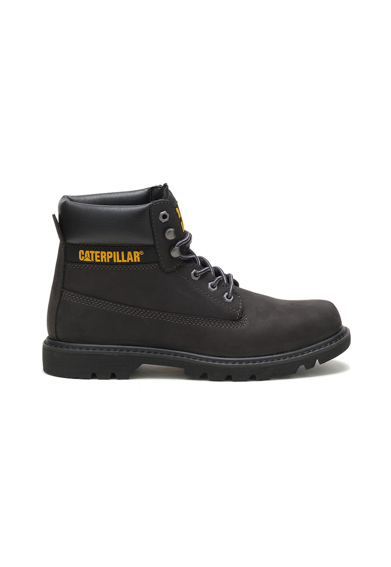 Bocanci unisex de piele nabuc - Negru