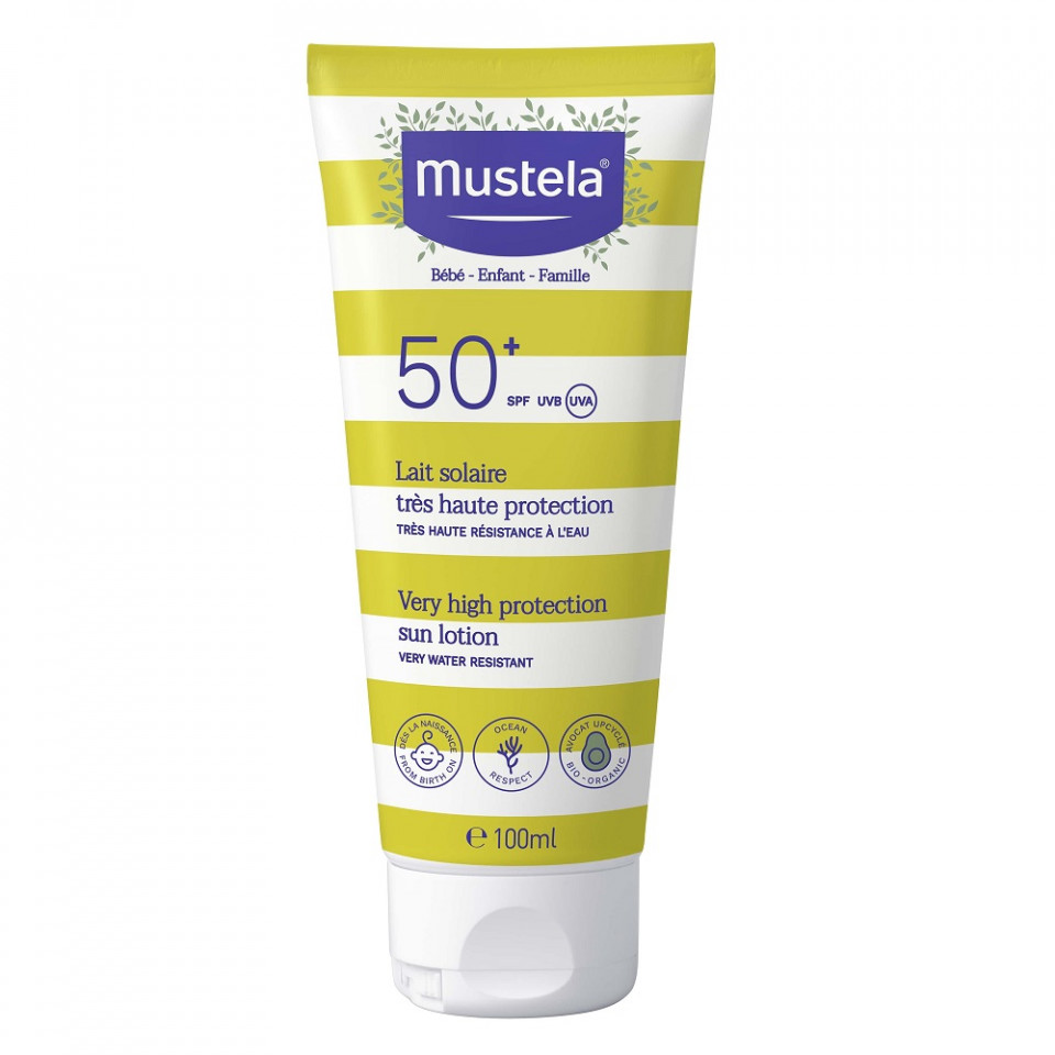 Lotiune pentru protectie solara cu SPF 50+, Mustela (Concentratie: Crema, Gramaj: 40 ml)