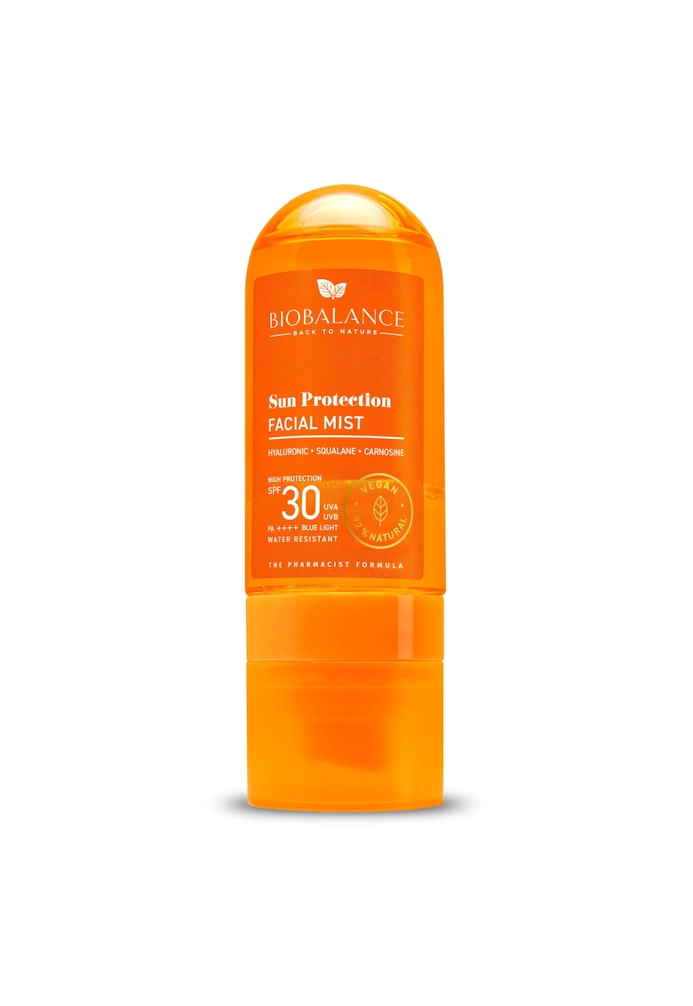 Sun Protection - ser spray facial cu protectie inalta SPF30 - UVA - UVB - PA++++ Blue Light - BioBalance - 80 ml
