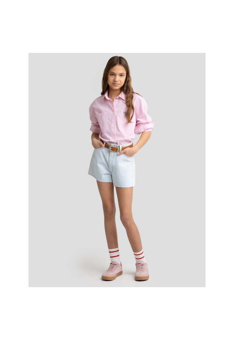 Blugi scurti cu talie inalta Sally 142