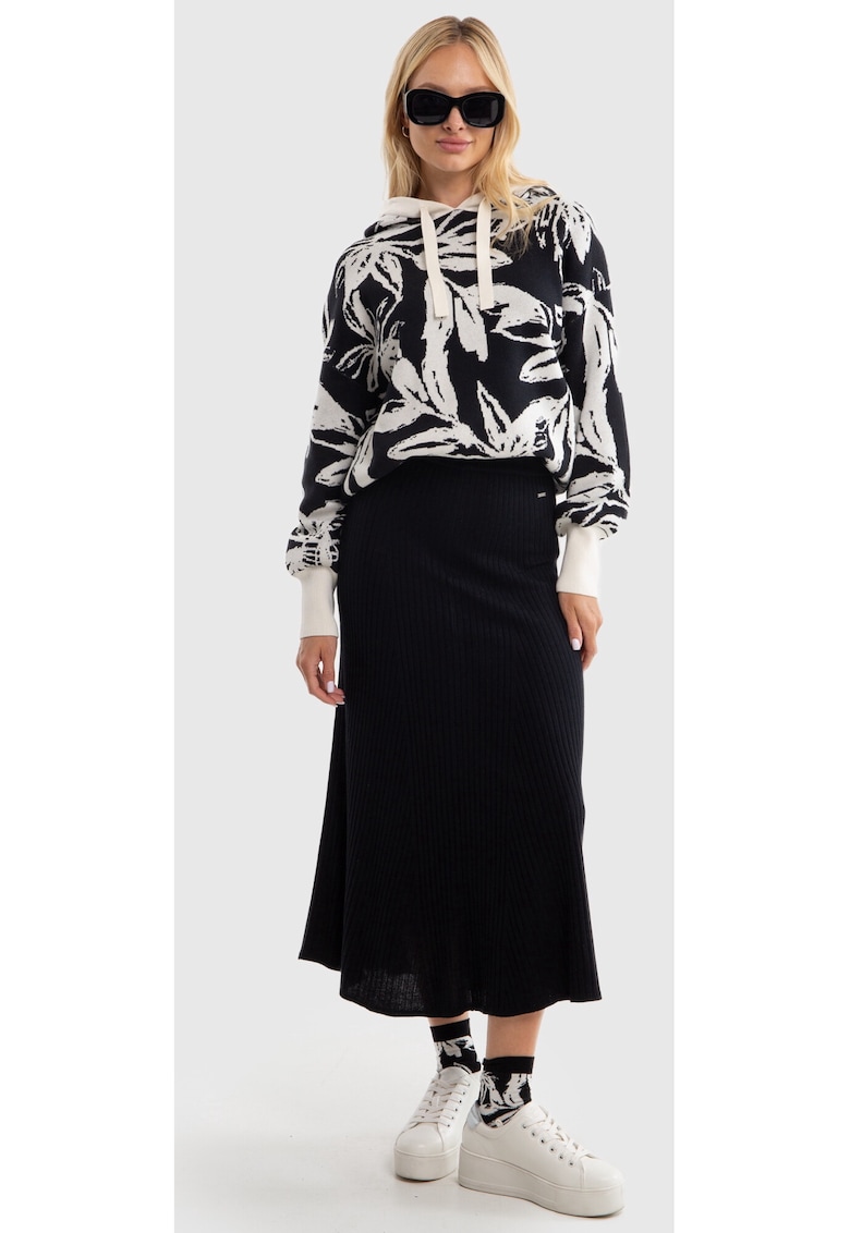 Oferte la Fusta midi evazata Zizalia 906