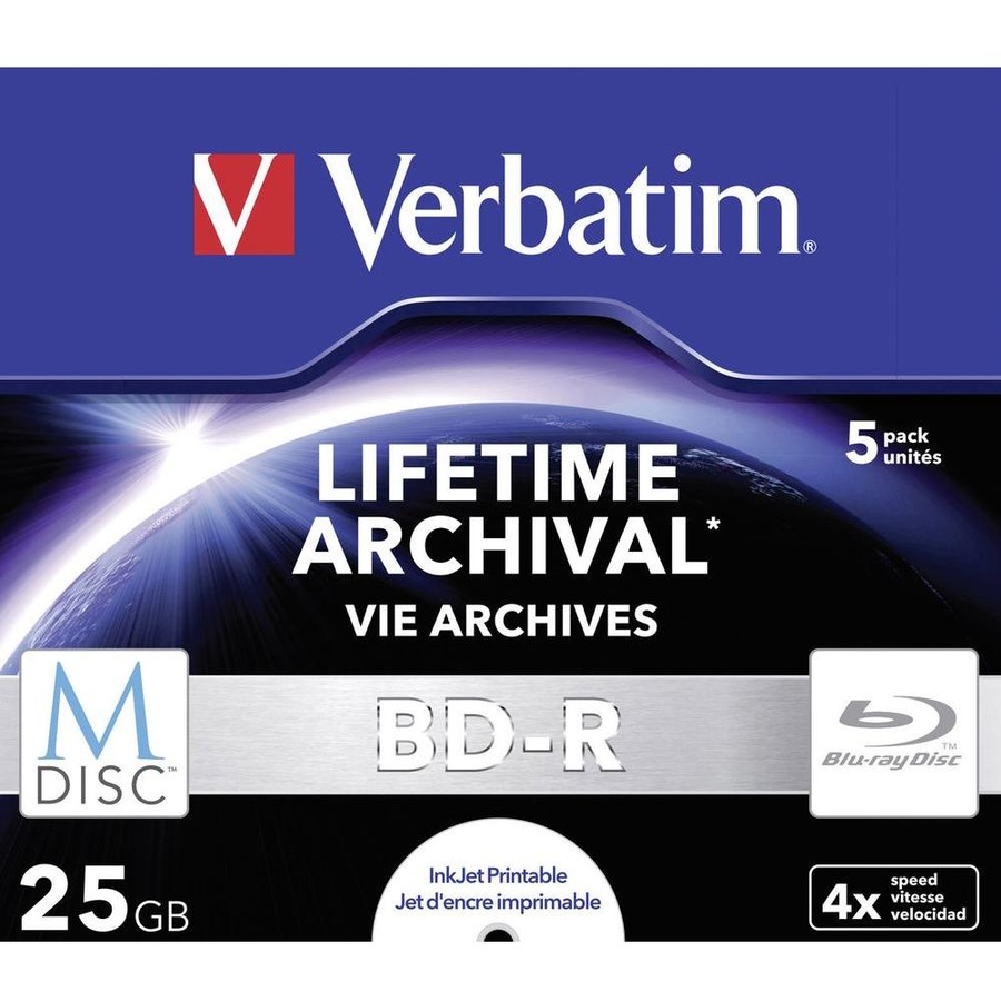 Mediu optic M-DISC BD-R 25 GB INKJET PRINTABLE