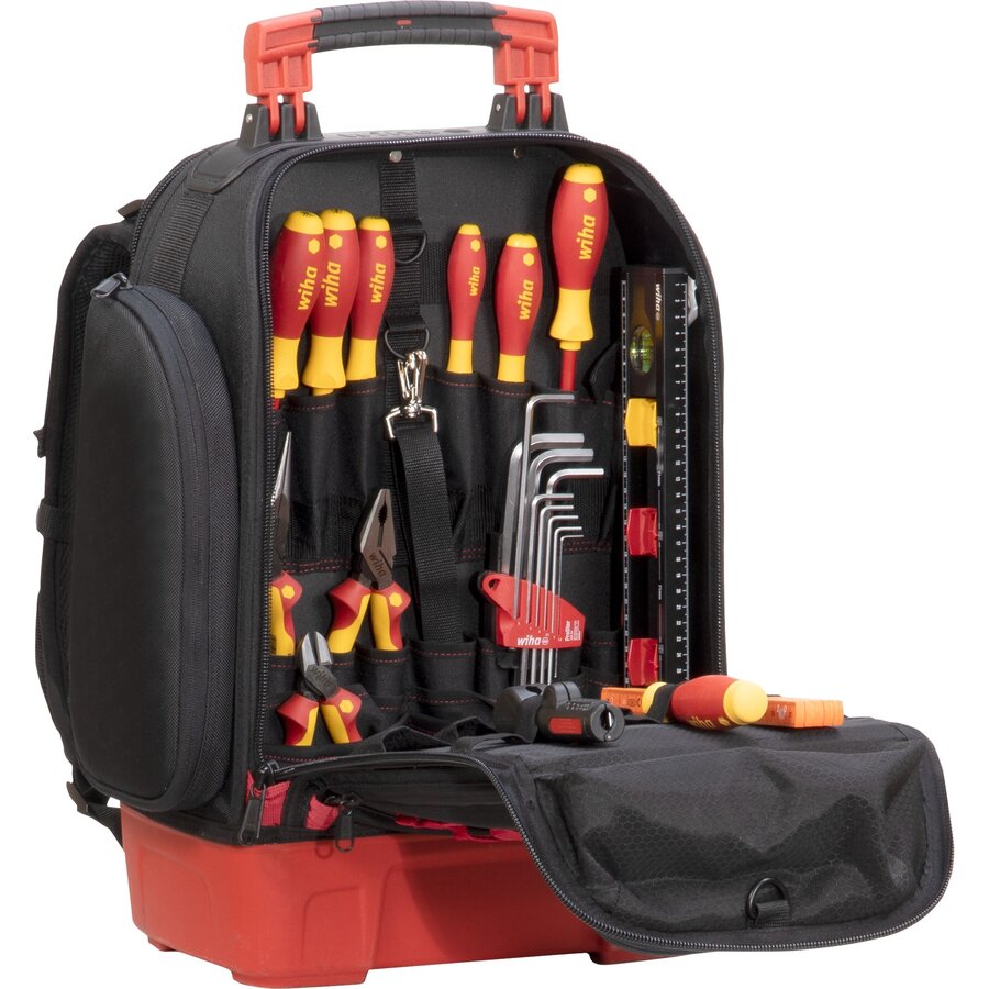 Set Scule cu Ruscac 27 Piese Rosu/Negru