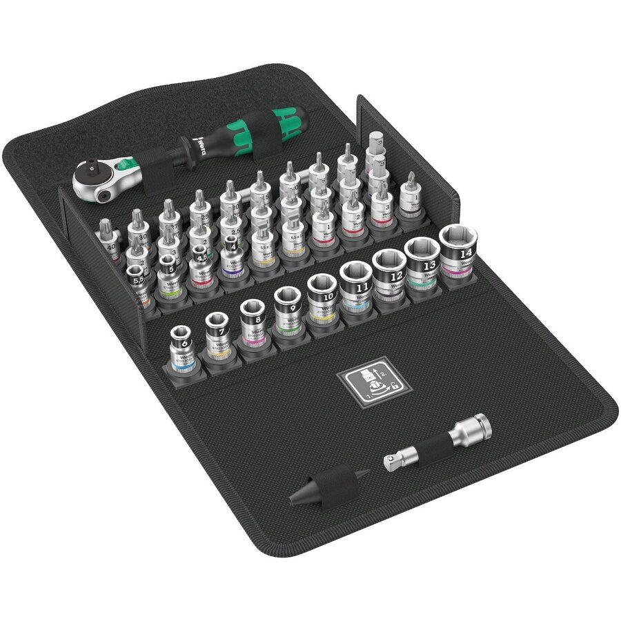 Zyklop Speed Ratchet Set 8100 SA All-in - 1/4 - 42-Piece - Tool Set