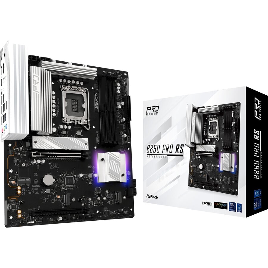 Placa de baza B860 Pro RS - Socket 1851 - motherboard (white)