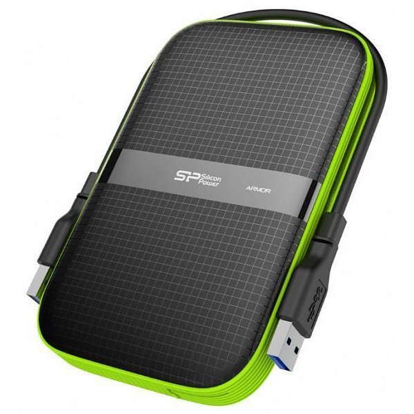 HDD extern portabil Silicon Power Armor A60, 2TB Shockproof/Water-resistant, USB 3.0, Negru