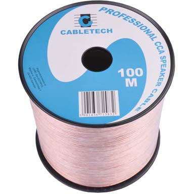 CABLU DIFUZOR CCA 2X0.35MM TRANSPARENT 100M