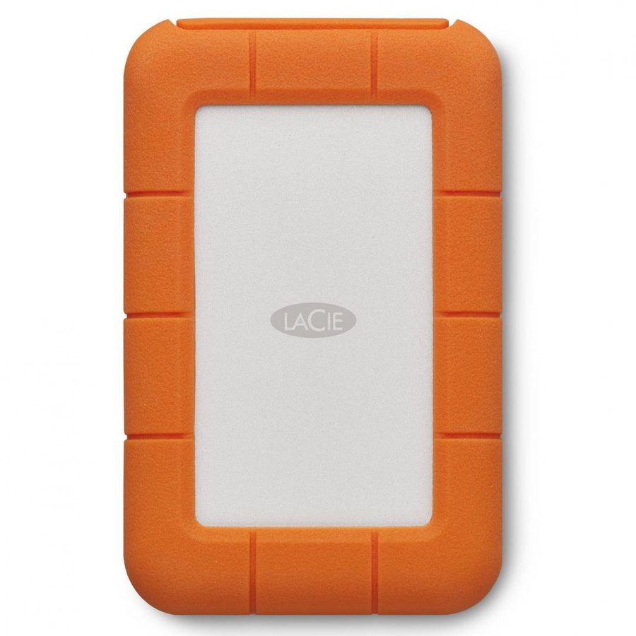 HDD Extern LaCie Rugged Secure, 2TB, USB 3.0, Rezistent la socuri (Portocaliu)