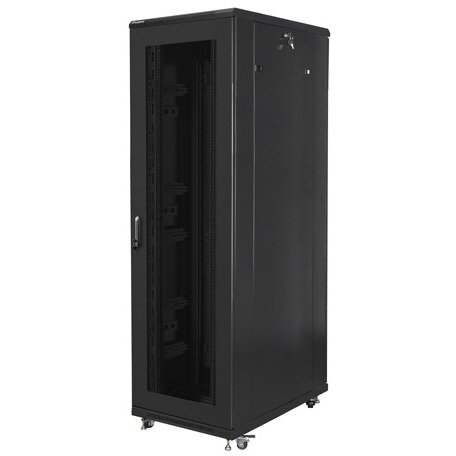 Rack Lanberg independent 19'' demontat, pachet plat, 42U/800x1000mm, negru