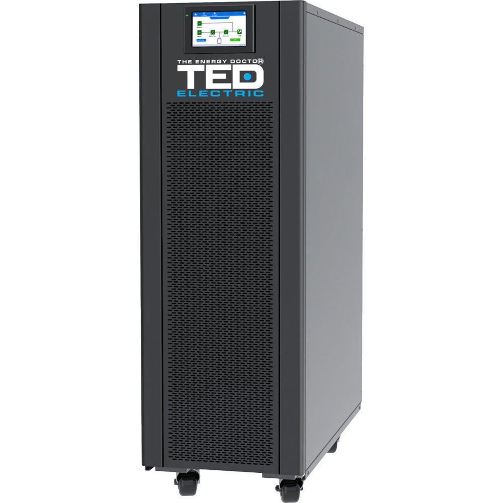 UPS 20KVA Online dubla conversie trifazat 3/1 management TED Electric TED004291, nu include acumulatori