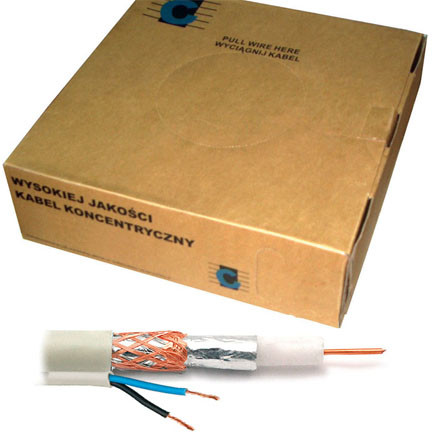 CABLU COAXIAL RG59 + 2X0.35 100M